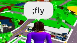 I Used ADMIN COMMANDS in Roblox Brookhaven…