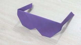 How to Make an Origami Sunglass Out of Paper - Easy Paper Sunglasses Making