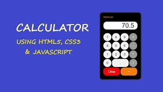 Build a Calculator using JavaScript | Speed Coding