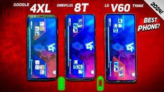 Pixel 4XL vs OnePlus 8T vs LG V60 Pubg,Speed & Battery in 2024! Buy or Not?