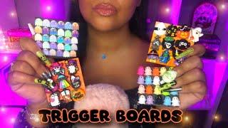 ASMR 8 NEW Super Tingly Trigger Boards  with XXL nails 