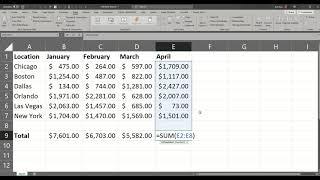 Microsoft Excel Keyboard Shortcut Alt Equal