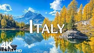 ITALY 4K Autumn Aerial Film - Calming Piano Music, Autumn Landscape - 4K Video Ultra HD