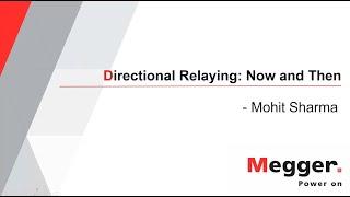 Directional overcurrent relaying  now and then