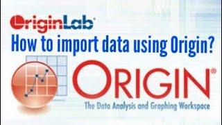 How to import data using Origin