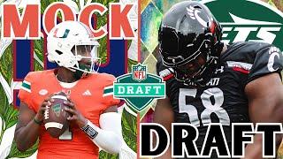 2 Round 2025 NFL Mock Draft with Trades  Jets TRADE UP and also get offer they can refuse!