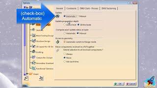CATIA SETTINGS - Constraints Auto Update