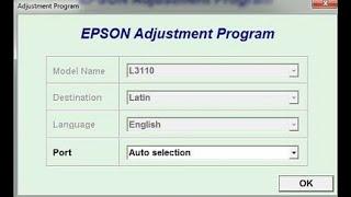 RESET EPSON L3110 - ERROR SERVICE REQUIRED (FREE RESETTER)