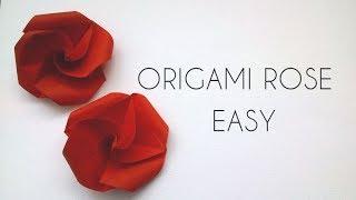 Origami Rose Easy - Origami Tutorial