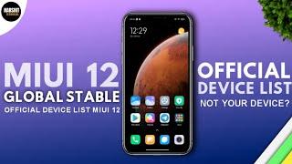 MIUI 12 Stable Update Supported Device List | MIUI 12 Global Stable Release Date in Inda