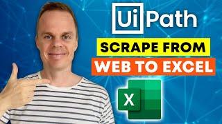 UiPath - How to Data Scrape from a web page and save to Excel - Full Tutorial