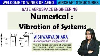 Numerical: Mechanical Vibrations || GATE Aerospace || Aishwarya Dhara