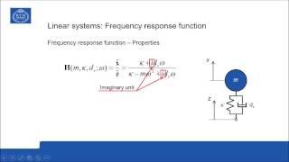 Presentation 5: Frequency response functions – Use and interpretation