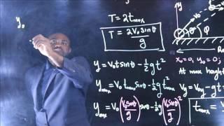 Projectile Motion 7 : Calculate Time to reach Maximum Height and Maximum height