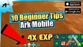 Ark Mobile| Top 10 Beginner Tips For Starting Out/Fast Leveling| iOS/Android Total Beginner's Guide
