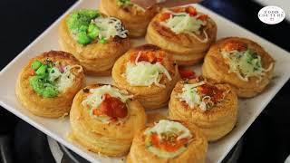 3 Ways Vol Au Vents - Easy and Quick Starters Recipe | Chetna Patel Recipes
