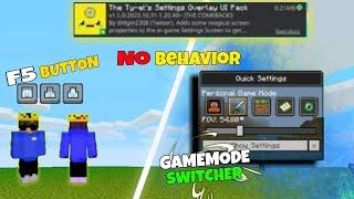 F5 button for Minecraft || F5 Button for mcpe 1.20 || F5 Button mod for mcpe 1.20 and 1.21