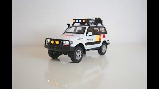 Unboxing MOST DETAILED TOYOTA LAND CRUISER 80 1:24 SCALE : Die cast mansion