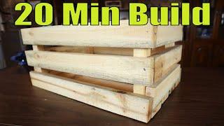 How To Make A Wooden Crate For Beginners ( New Easy Design )