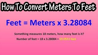 How To Convert Meters To Feet Formula Explained - Formula For Meters To Feet