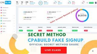 Cpabuild Fake Sing_up | Cpa Marketing Fake Signup Method | Cpa Fake Singup course | Solve Ac Block