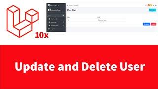 Laravel 10 - Update and Delete User data - Part 11