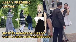 Lisa pasea junto a Frederic Arnault, su fotógrafo personal, Jennie Jentle Salon, Rosé jurado YSL