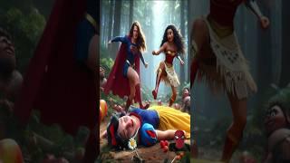 Super Girl and Moana vs. the Disney Princesses! The Big Showdown #SuperGirl #Moana #shorts