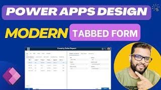 How to build Modern Tabbed Form in Power Apps #powerapps #sharepoint #design #tablist