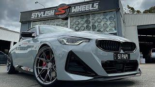 Brand new BMW M240i fitted with 20 inch Envizio Wheels lowered with H&R Springs #youtube