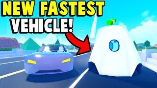 The Brand New Level 10 Crew Capsule Is The New Fastest Vehicle!!? | Roblox Jailbreak Speed Test!