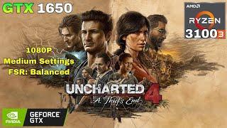 Uncharted 4: A Thief's End - GTX 1650 - 1080P Medium Settings