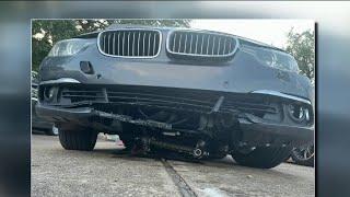 Road debris totals woman's vehicle on I-610 in east Houston