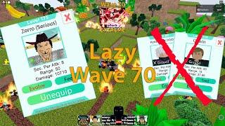 6 Star Mihawk in Extreme Infinite Mode | Wave 70+ AFK/Lazy EXP Farm | Roblox All Stars Tower Defense