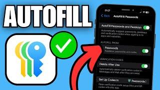 How To Turn On & Off Autofill Password on iPhone (iOS 18)