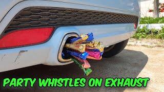 PARTY WHISTLES ON EXHAUST | PARTY BLOWER | PARTY HORN