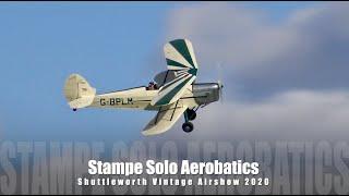 Stampe Solo Aerobatics - Shuttleworth Vintage Air Show 2020