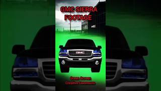 GMC SIERRA VIDEO FOOTAGE ON A GREEN SCREEN.