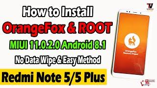 Install Official OrangeFox Recovery & Root on Redmi Note 5/ Redmi 5 Plus | No Data Wipe |