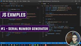 #1 - Serial Number Generator - Js Examples Tutorial