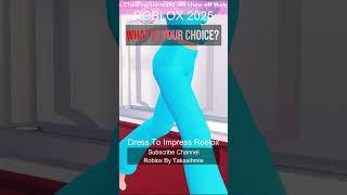 What is your choice DTI Roblox 2025 | Dress To Impress Roblox Fans #roblox #dti