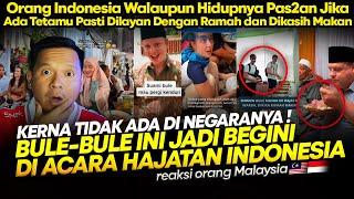 Bule Ini Kagum Hanya Di Indonesia Orang Asing Bisa Ikut Gabung Di Kondangan Orang !!