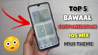 TOP 5 Best LockScreen & Customization Ios MIUI THEME | 2021 Top Miui Theme | REDMI & POCO DEVICE