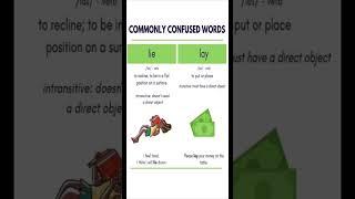 Commonly confused words(lie and lay)#english #englishlearner #englishlanguage #fypシ #fyp