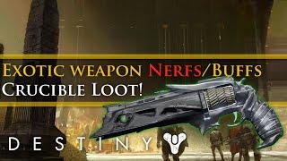 Destiny - April Update! Exotic weapon changes! 335 Crucible loot and more!