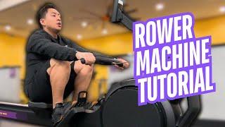 Planet Fitness Rower Machine Tutorial (HOW TO ROW!)