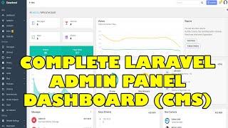Complete PHP Laravel Admin Dashboard Panel CMS with Frontend and Restful API | Free Download Code