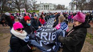 Millionen beim Frauenmarsch in den USA