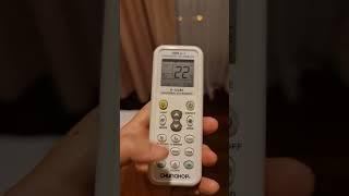 Chunghop K-1028E Universal Remote with Acson or Daikin Aircon Setup Guide