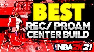 BEST CENTER BUILD FOR REC / PROAM ON NBA 2K21 NEXT GEN! 76 BADGE DEMIGOD POST PLAYMAKER BUILD!